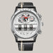 Uniquex Leather-Strap Watch White