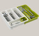 2-Tier Plastic Kitchen Countertop Organizer White and green