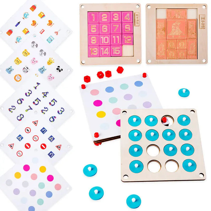 Pattern Matching Peg Board Game – 4 Styles F