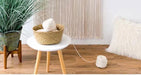 Nordic Handwoven Striped Cotton Door Curtain, 85 × 200 cm