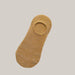 Socks Men And Women Solid Color Boat Socks Female turmeric 1PCS