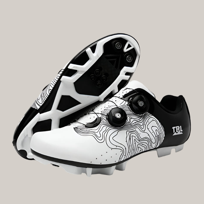 Hard-Sole Cycling Shoes White Mountain bottom