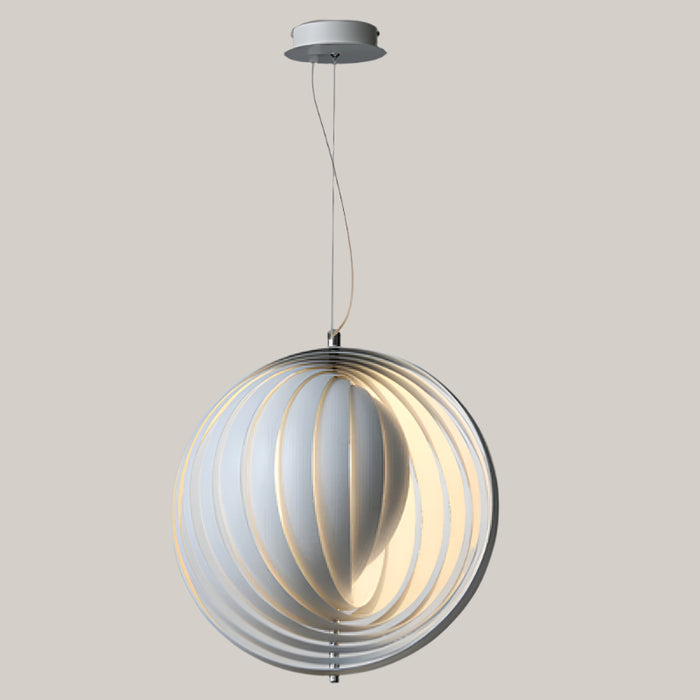 Moon-Shaped Iron LED Chandelier
