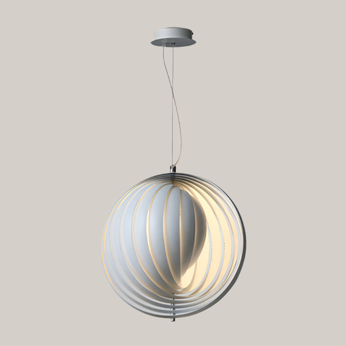 Moon-Shaped Iron LED Chandelier Photo Color small 220v warm light