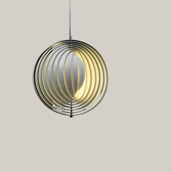 Moon-Shaped Iron LED Chandelier