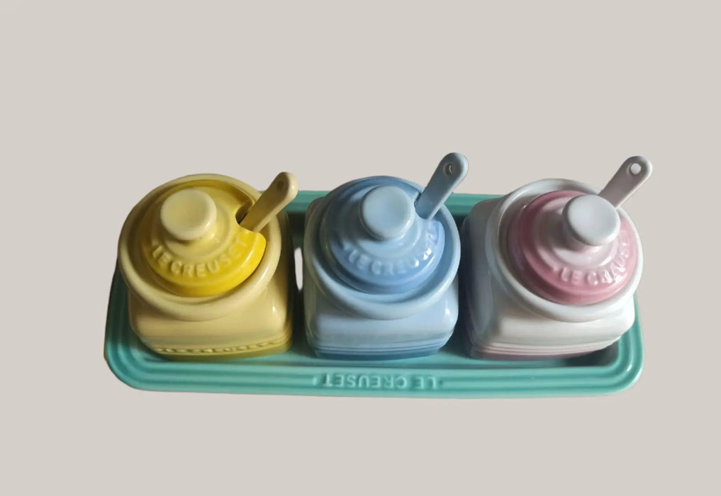 3-Piece Ceramic Seasoning Jar Set