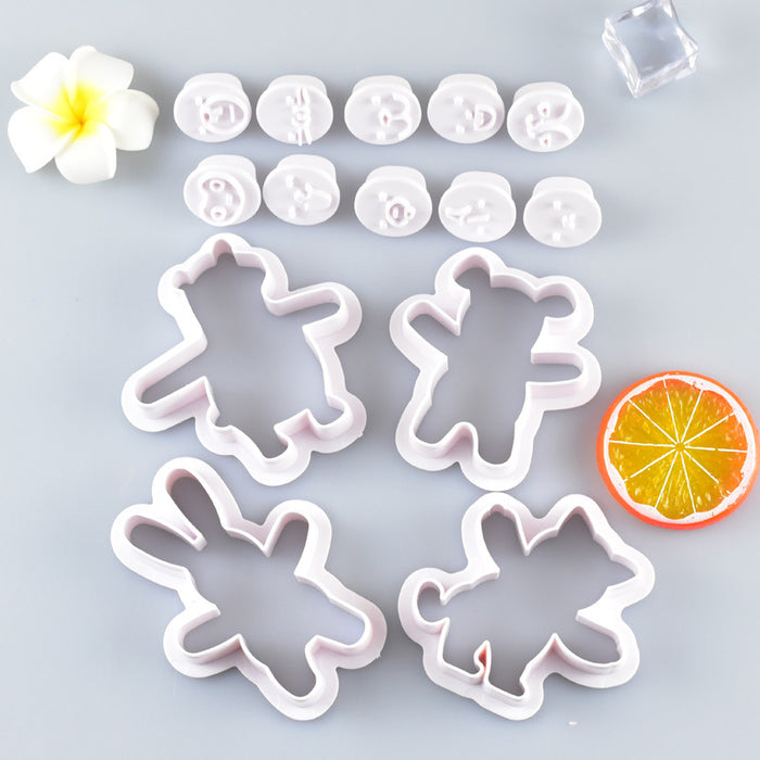 Hug Bear Biscuit Mold Plastic Baking Utensils