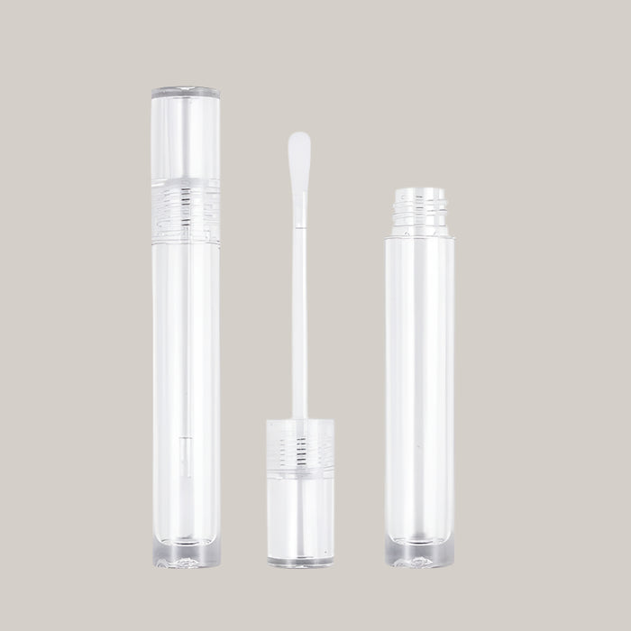 10-Piece Transparent Round Lipstick Tube Set Transparent 10PCS