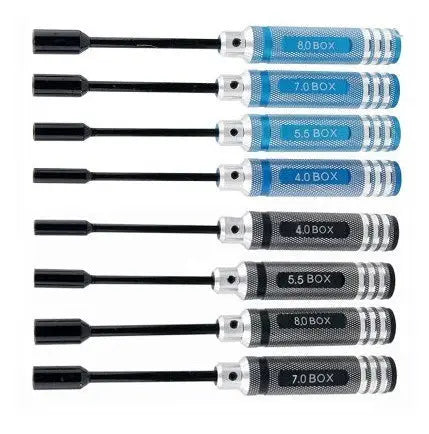 4-Piece RC Hex Nut Driver Set – 4.0/5.5/7.0/8.0 mm