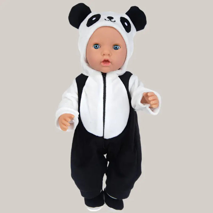 43 cm Doll with Pajama Outfit – 7 Designs Black