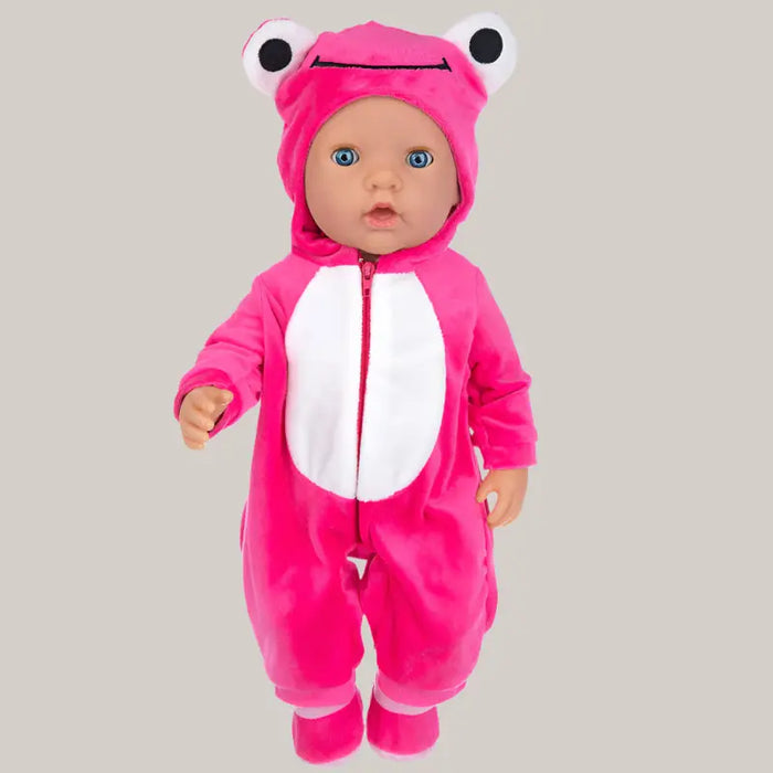 43 cm Doll with Pajama Outfit – 7 Designs Frog