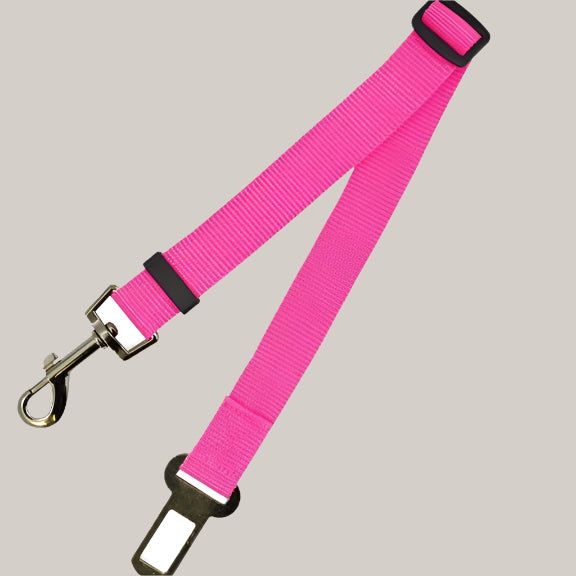 Adjustable Pet Seat Belt Restraint 70cm Rose Red