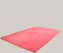 Solid-Color Three-Layer Non-Slip Area Rug Pink