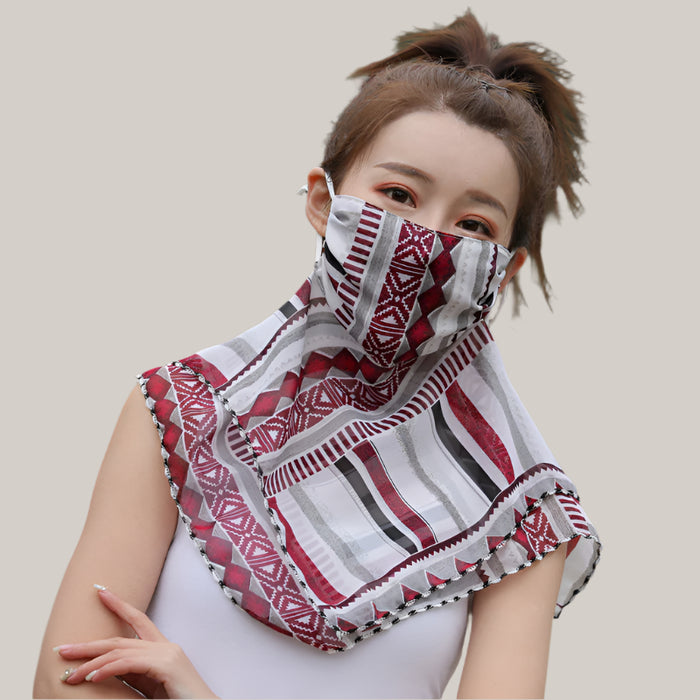 Sunscreen mask scarves