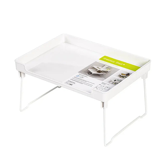 Plastic Kitchen Cabinet and Countertop Organizer Rack White