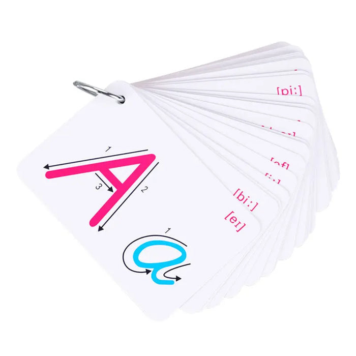 26-Letter English Alphabet Learning Cards – ABS