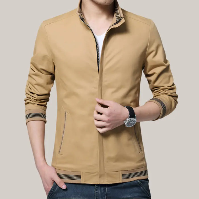 New Spring Autumn Men Casual Jacket Yellow1