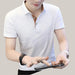 Polo Shirt For Men White and coffee