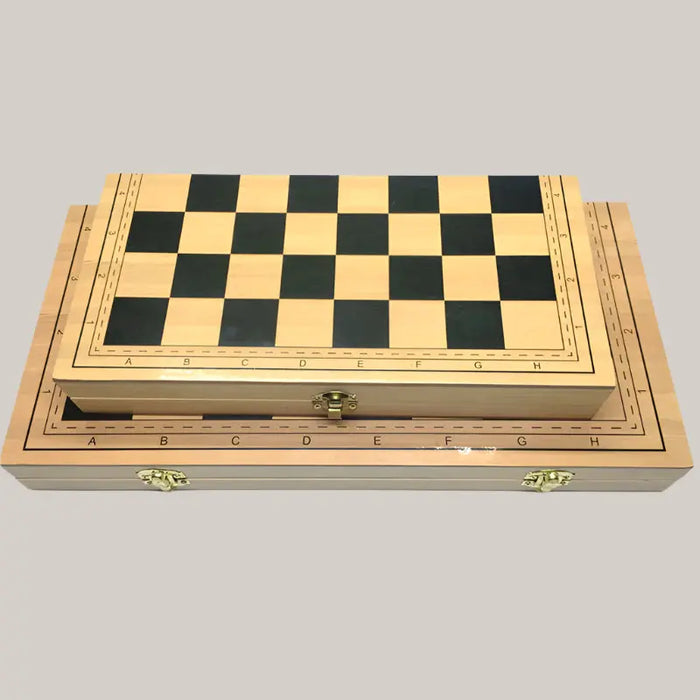 Foldable Wooden Chess Set – 30 or 40 cm, Magnetic Options