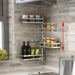 304 Stainless Steel Wall-Mounted Kitchen Shelf, 30 kg Capacity