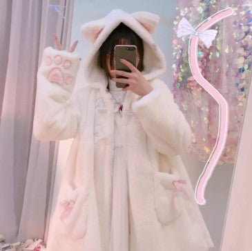Women Winter Cartoon Fur Coats