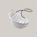 Shell-Shaped PE Kitchen Sink Drain Basket with Lanyard White
