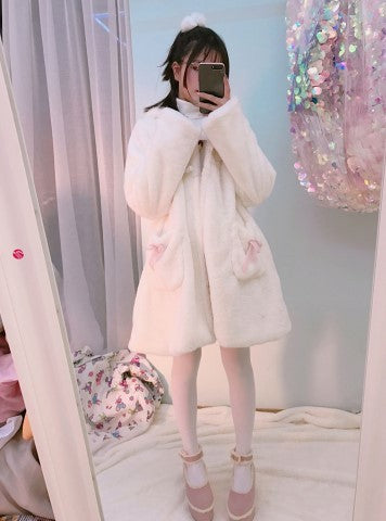 Women Winter Cartoon Fur Coats