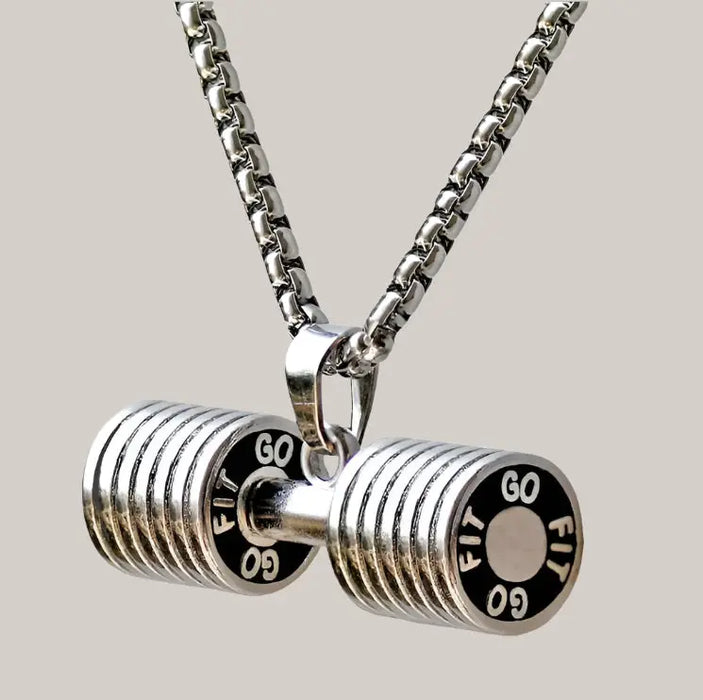 Dumbbell and Barbell Pendant – 3 Colors