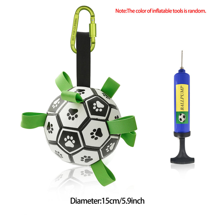 Interactive Dog Football Toy – Inflatable Training Ball for Dogs