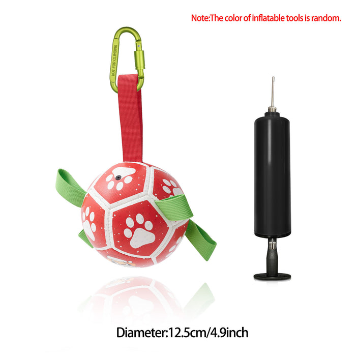 Interactive Dog Football Toy – Inflatable Training Ball for Dogs