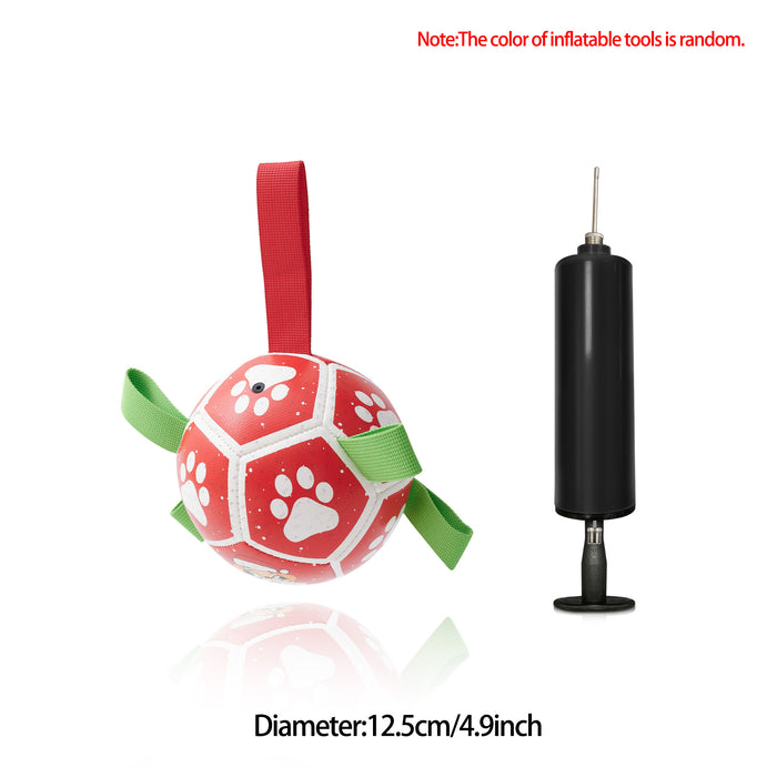 Interactive Dog Football Toy – Inflatable Training Ball for Dogs