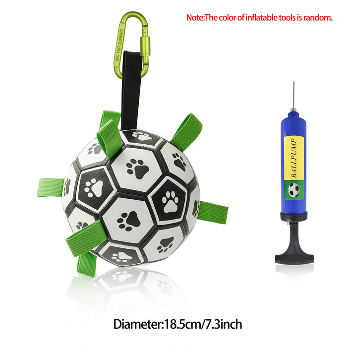 Interactive Dog Football Toy – Inflatable Training Ball for Dogs