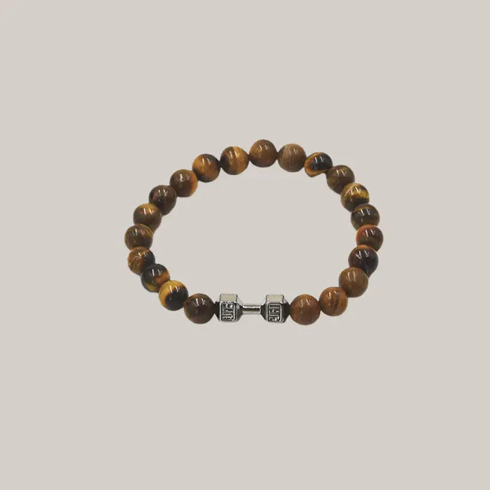 Beaded Dumbbell Bracelet – 3 Colors Black