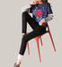 Plush thick jeans Black lamb cashmere