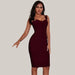 Bandage Dress Wine Red