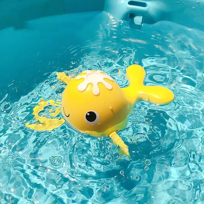 Children bathing toys Fish yellow