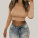 The new crop tops Khaki