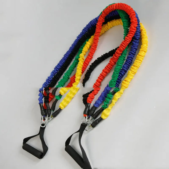11-Piece Resistance Band Set – 5 Levels
