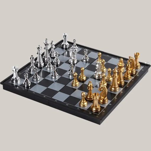 Portable Magnetic Chess Set – 3 Editions White