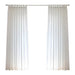 Modern Flannel Room-Darkening Curtain Panel Matching Chiffon
