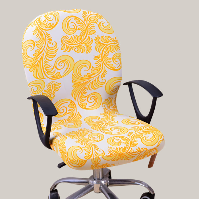 Protective Computer Chair Cover Auspicious Gold Default