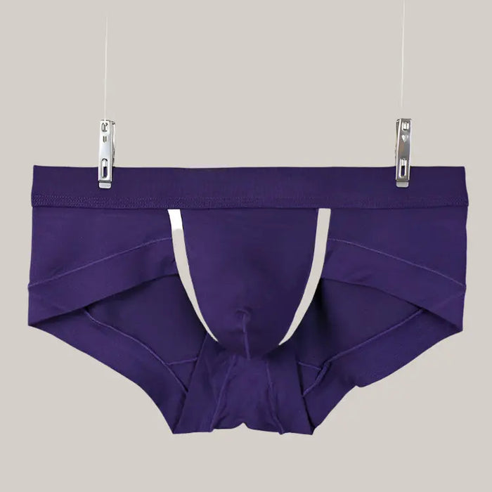 Mens Fashion Underwear Flat Angle Low Purple