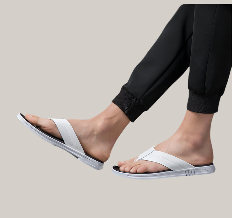 Leather Beach Flip-Flops