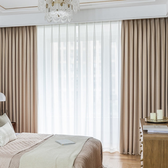 Modern Flannel Room-Darkening Curtain Panel