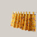 Pastoral Floral Bird Cotton Curtain Panel Yellow Flower Bird