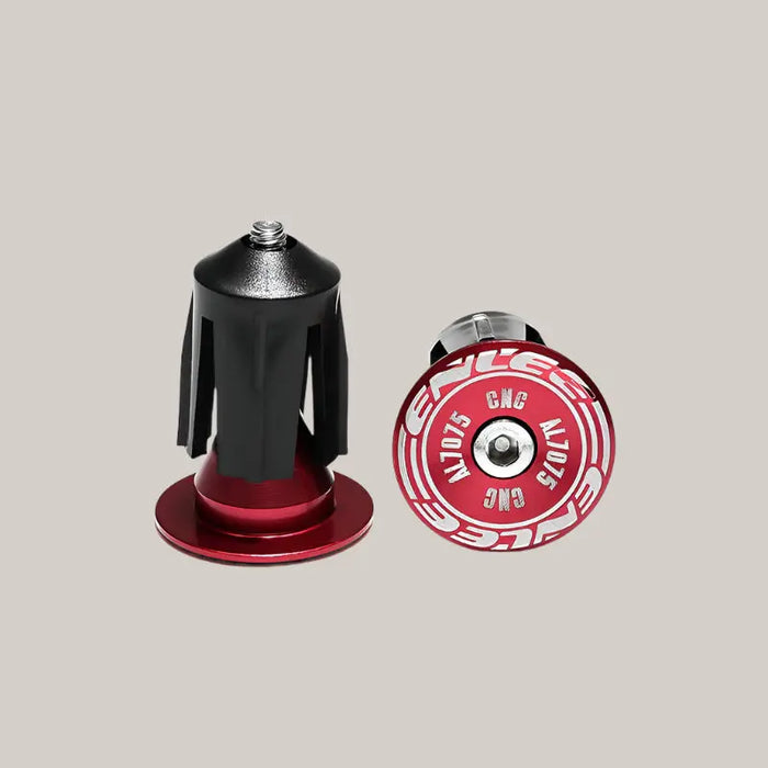 Bicycle Handlebar End Plugs – 4 Colors Red