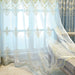 Living Room Bedroom Embroidered Curtain Shading Light Yarn