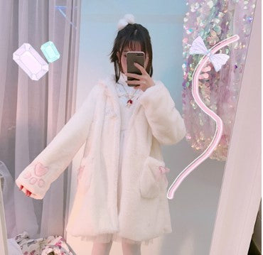 Women Winter Cartoon Fur Coats