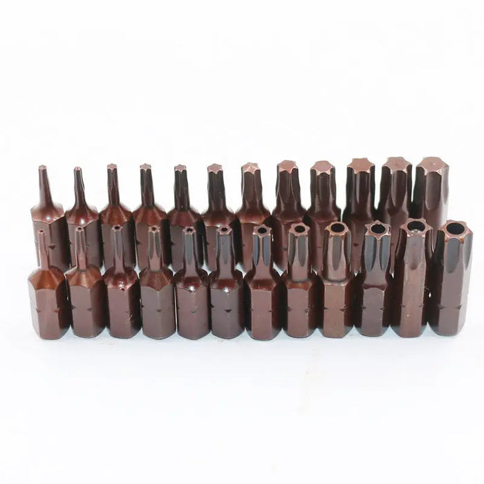 12-Piece Torx Bit Set – T6–T40, Hollow or Solid