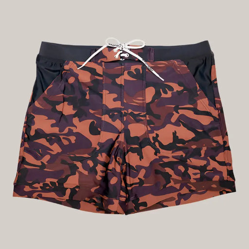 Trunk camouflage pocket shorts Brown